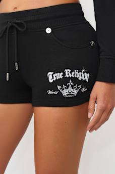 JOEY MID RISE CRYSTAL SWEATSHORT, image 1