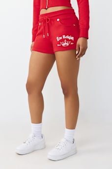 JOEY MID RISE CRYSTAL SWEATSHORT, image 4