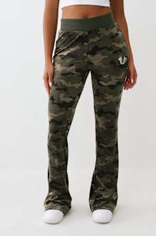 CAMO VELOUR BOOTCUT SWEATPANT, image 7