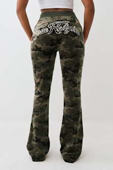 CAMO VELOUR BOOTCUT SWEATPANT, image 8