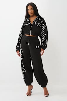 CRYSTAL ZIP UP HOODIE, image 4