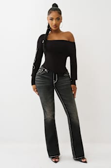 ASYMMETRICAL OFF-THE-SHOULDER SWEATER, image 3