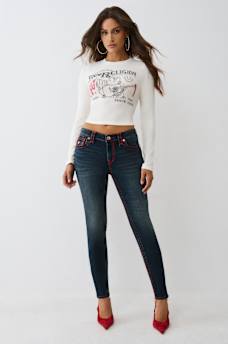 PRINTED BUDDHA LONG SLEEVE BABY TEE, image 2