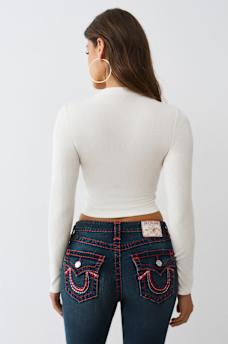 PRINTED BUDDHA LONG SLEEVE BABY TEE, image 5