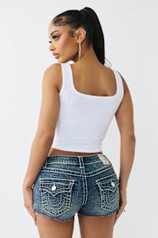 PRINTED RIBBED TANK TOP, image 6