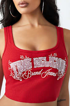 CRYSTAL RIBBED TANK, image 1