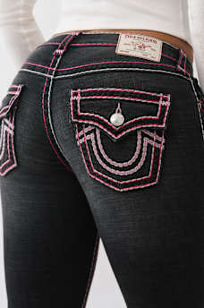 JEANS CORTE DE BOTA SUPER T BECCA DE TIRO MEDIO, image 1