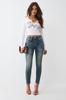 JENNIE MID RISE BIG T CURVY SKINNY JEAN, image 3