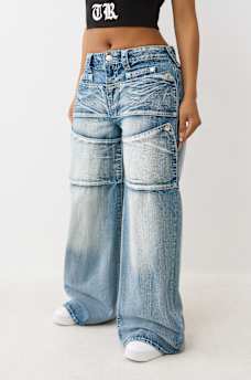 JESSIE BIG T SNAP BAGGY JEAN, image 3