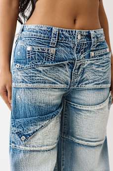 JESSIE BIG T SNAP BAGGY JEAN, image 6