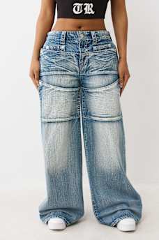 JESSIE BIG T SNAP BAGGY JEAN, image 1