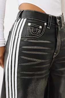 BAILEY FAUX LEATHER BARREL PANT, image 6