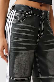 BAILEY FAUX LEATHER BARREL PANT, image 10