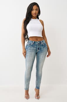 JENNIE MID RISE TRIPLE BIG T SKINNY JEAN, image 3