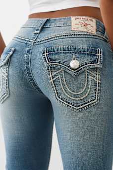 JOEY ROPE STITCH AND BIG T ULTRA FLARE JEAN, image 1