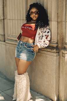 SADIE ROPE STITCH DENIM SKIRT, image 3