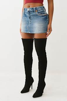 SADIE ROPE STITCH DENIM SKIRT, image 6