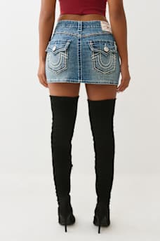 SADIE ROPE STITCH DENIM SKIRT, image 7