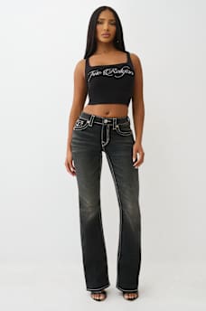 CROPPED STRAPPY RIBBED TANK, image 3