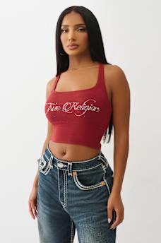 CROPPED STRAPPY RIBBED TANK, image 5