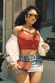 CROPPED STRAPPY RIBBED TANK, image 1