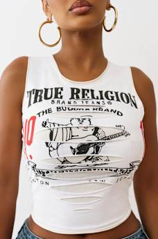 LAYERED RIPPED TANK TOP, image 2