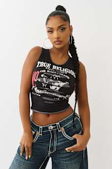 LAYERED RIPPED TANK TOP, image 1