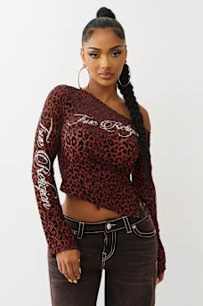 LEOPARD OFF-THE-SHOULDER TOP
