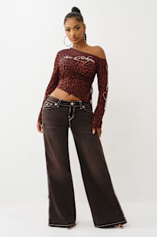 LEOPARD OFF-THE-SHOULDER TOP
