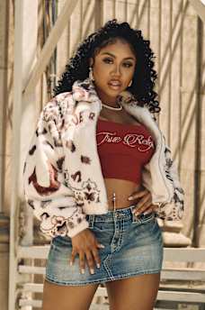 BANDANA PRINT FAUX FUR  JACKET, image 3