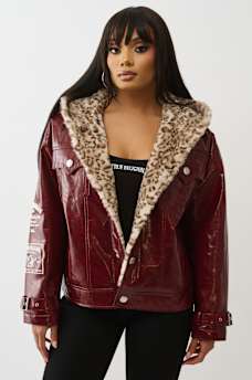 OVERSIZED PATENT LEATHER JACKET, image 3