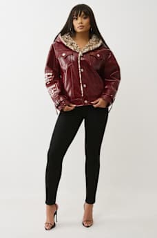 OVERSIZED PATENT LEATHER JACKET, image 7
