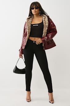 OVERSIZED PATENT LEATHER JACKET, image 1