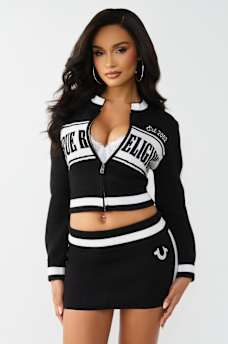 JACQUARD SHRUNKEN TRACK JACKET, image 3