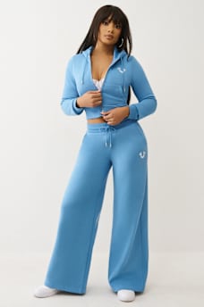 CRYSTAL WING SHRUNKEN ZIP HOODIE, image 3