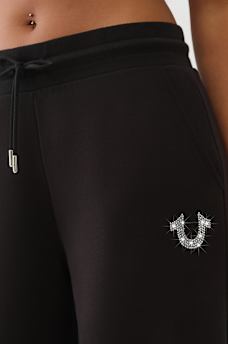 WINGED CRYSTAL LOGO BAGGY SWEATPANT