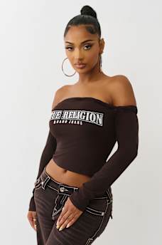 OFF-THE-SHOULDER TWIST TOP, image 3