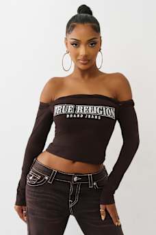 OFF-THE-SHOULDER TWIST TOP, image 1