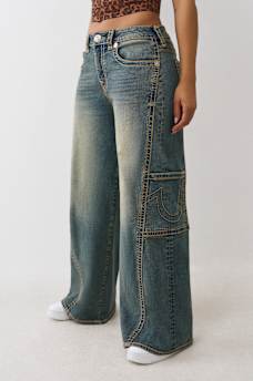 JESSIE TWISTED SEAM SUPER T SUPER BAGGY JEAN, image 1