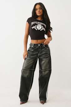 TRUE RELIGION X VON DUTCH CAP SLEEVE BABY TEE, image 4