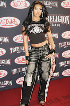 TRUE RELIGION X VON DUTCH CAP SLEEVE BABY TEE, image 1