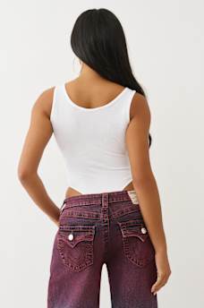 TRUE RELIGION X VON DUTCH V-NOTCH RIBBED BODYSUIT, image 6