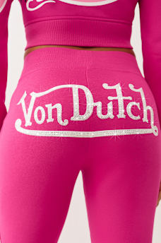 TRUE RELIGION X VON DUTCH CRYSTAL BOOTCUT SWEATPANT, image 2