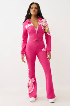 TRUE RELIGION X VON DUTCH CRYSTAL BOOTCUT SWEATPANT, image 4