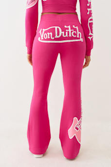 TRUE RELIGION X VON DUTCH CRYSTAL BOOTCUT SWEATPANT, image 6