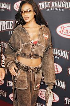 TRUE RELIGION X VON DUTCH WASHED GIRLFRIEND ZIP HOODIE