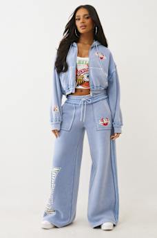 TRUE RELIGION X VON DUTCH WASHED BAGGY SWEATPANT, image 4