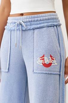 TRUE RELIGION X VON DUTCH WASHED BAGGY SWEATPANT, image 6
