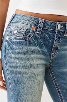 TRUE RELIGION X VON DUTCH BECCA MID RISE BIG T BOOTCUT JEAN, image 8