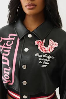 TRUE RELIGION X VON DUTCH SHRUNKEN VARSITY JACKET, image 3